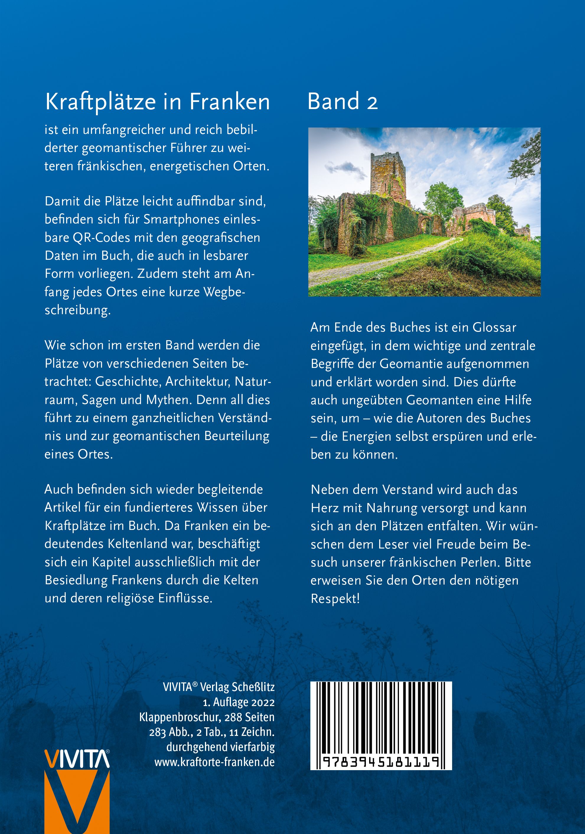 Kraftplätze in Franken - Band 2 - Rückkseite